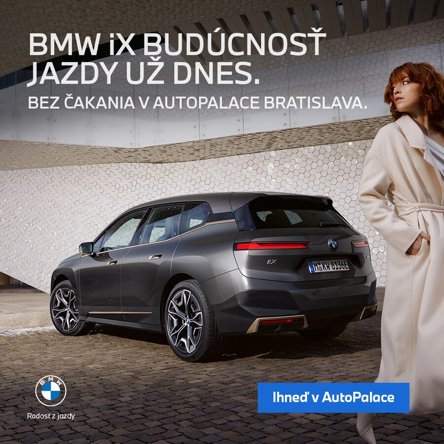 BMW iX — plne elektrické SUV bez čakania v AutoPalace Bratislava