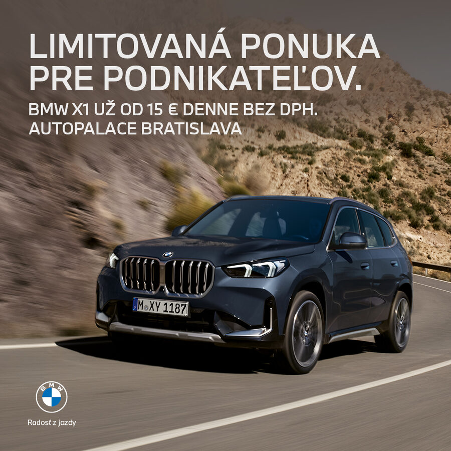 BMW X1 — limitovaná ponuka pre podnikateľov, už od 15 € denne bez DPH